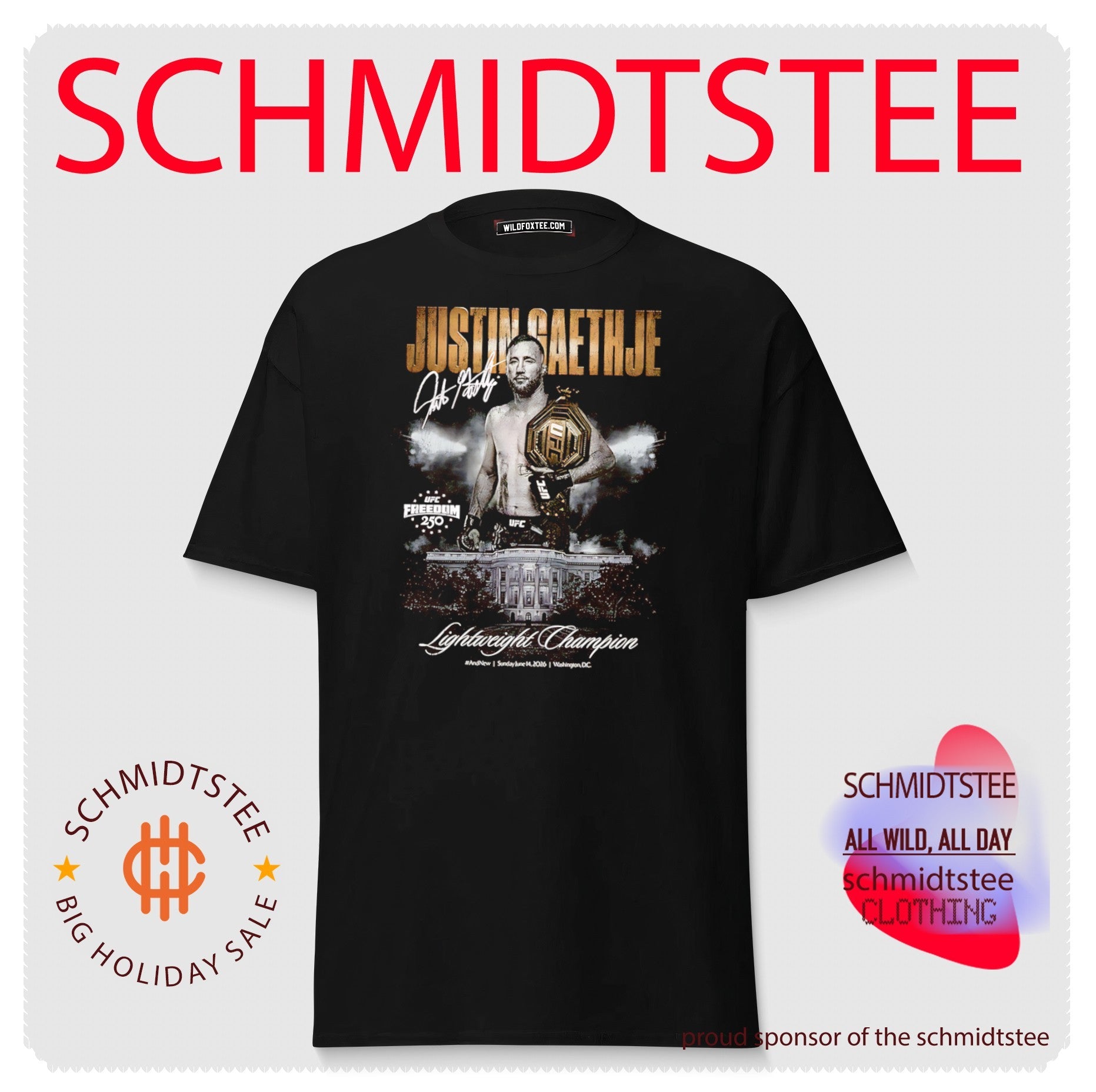 Justin Gaethje Ufc Freedom 250 Lightweight Champion shirt