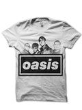 Oasis White Tee Hoodie, Sweatshirt | PureTeeCo.com