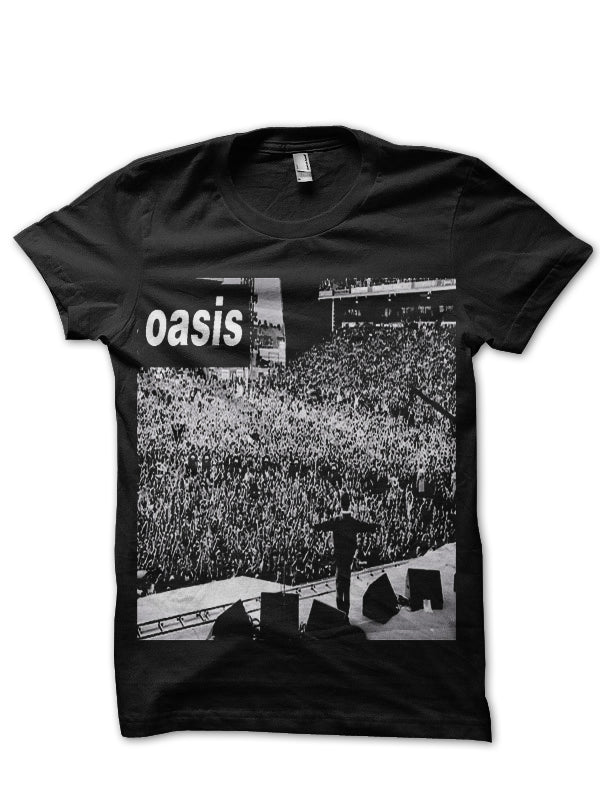 Oasis Black Tee Hoodie, Sweatshirt | PureTeeCo.com