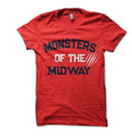 Midway Red Half Sleeve T-Shirt Hoodie, Sweatshirt | PureTeeCo.com