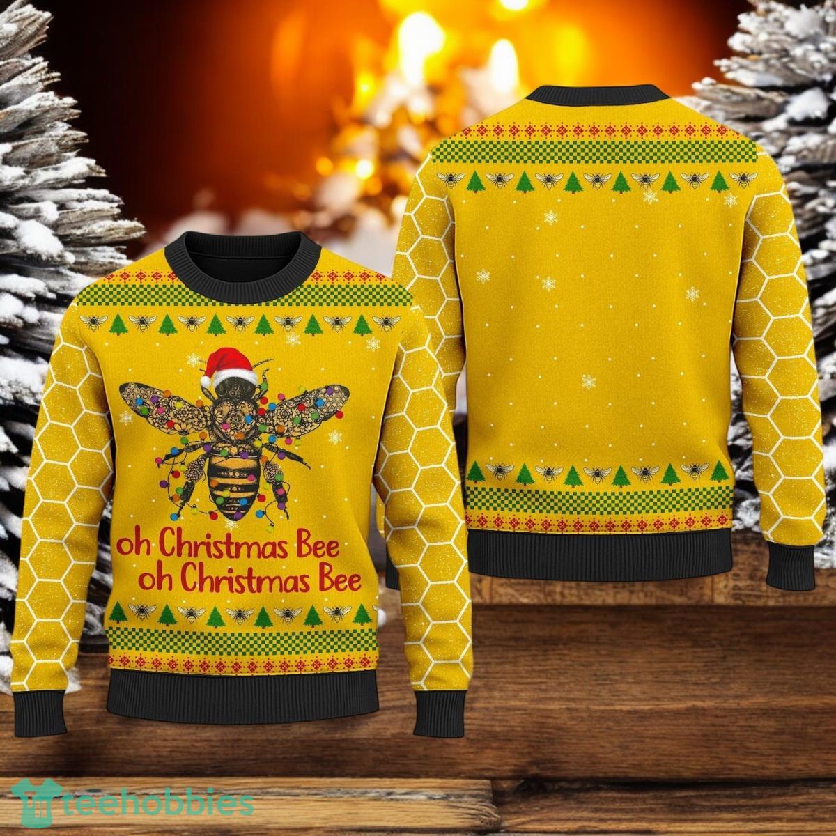 Oh Christmas Bee Ugly Sweater Honey Bee Christmas