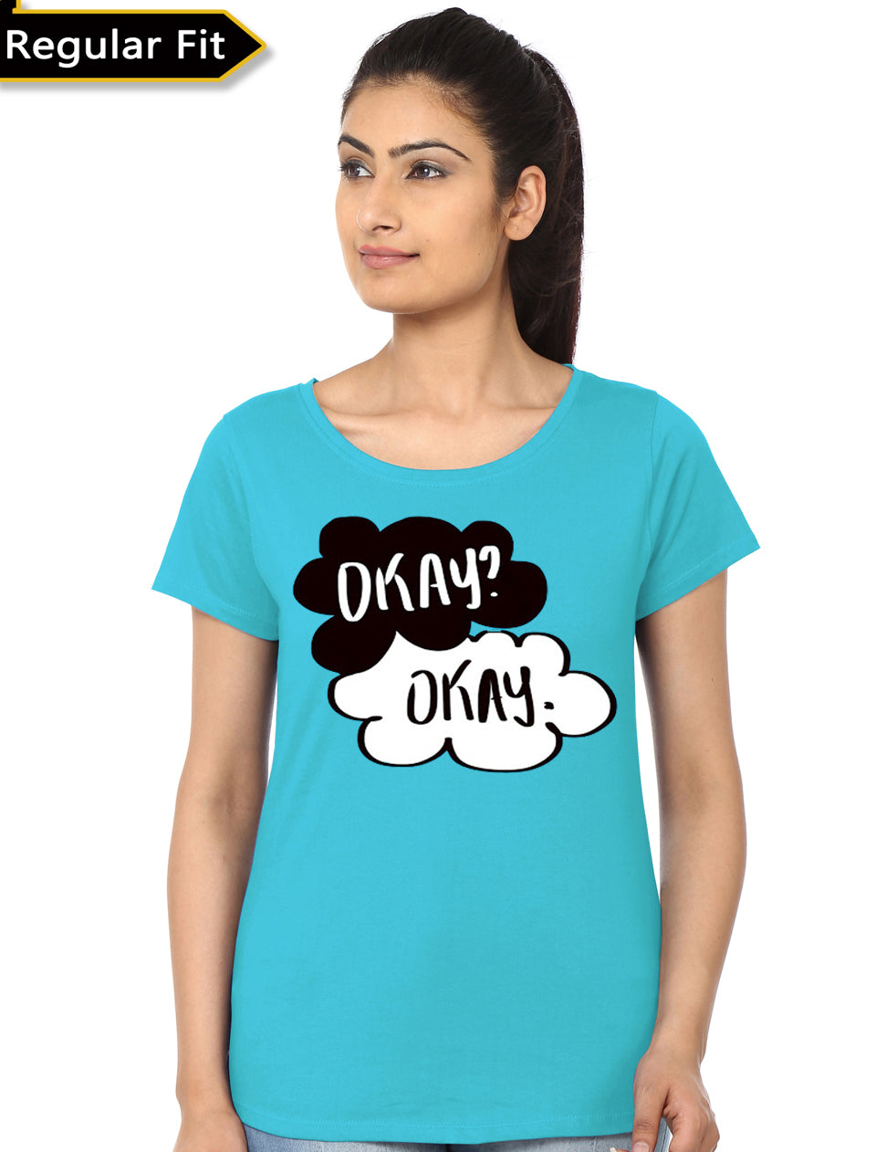 Okay Light Blue Top T-Shirts, Hoodie, Sweatshirt | PureTeeCo.com