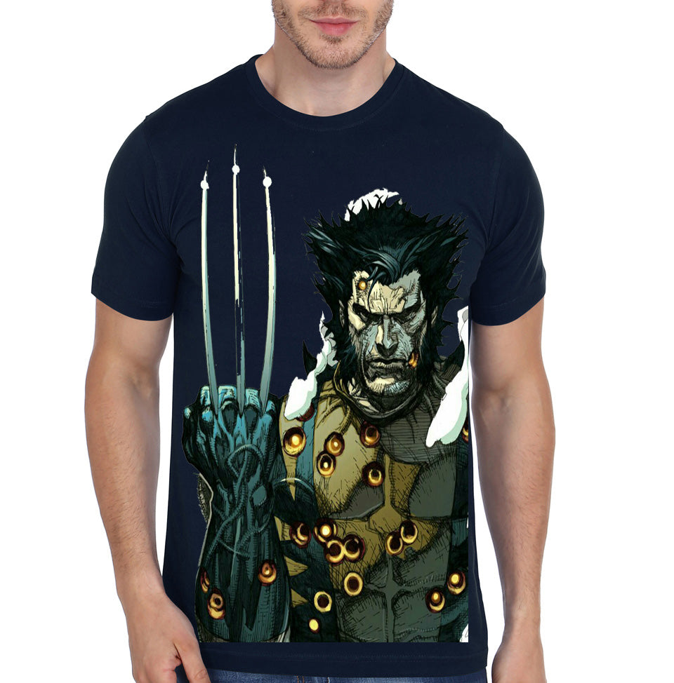 Old Wolverine Navy Blue T-Shirt Hoodie, Sweatshirt | PureTeeCo.com