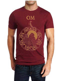 Om Maroon Half Sleeve T-Shirt Hoodie, Sweatshirt | PureTeeCo.com