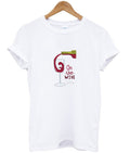 on the wive wine t-shirt Hoodie, Sweatshirt | PureTeeCo.com