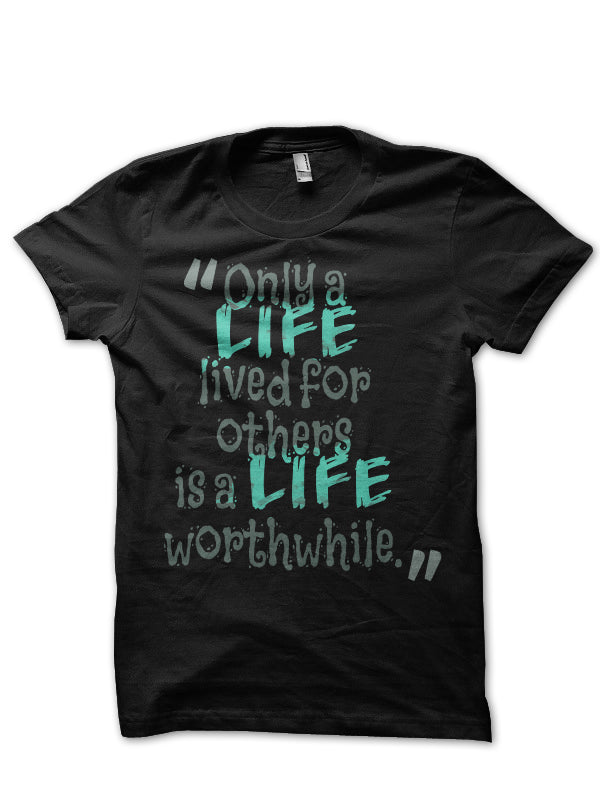 One Life Black Tee Hoodie, Sweatshirt | PureTeeCo.com
