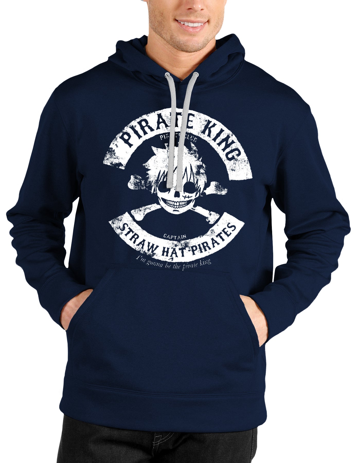Pirate King Dark Blue Hoodie T-Shirts, Sweatshirt | PureTeeCo.com