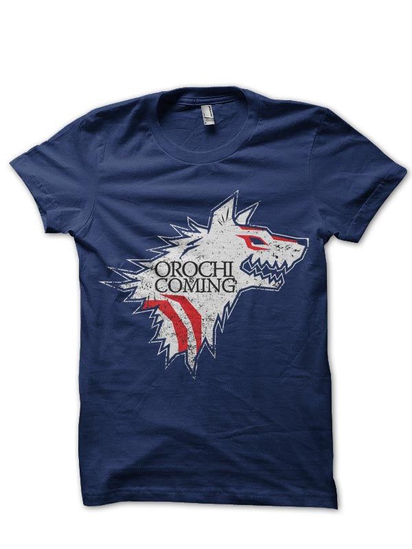 Orchi Is Coming Navy Blue Tee Hoodie, Sweatshirt | PureTeeCo.com