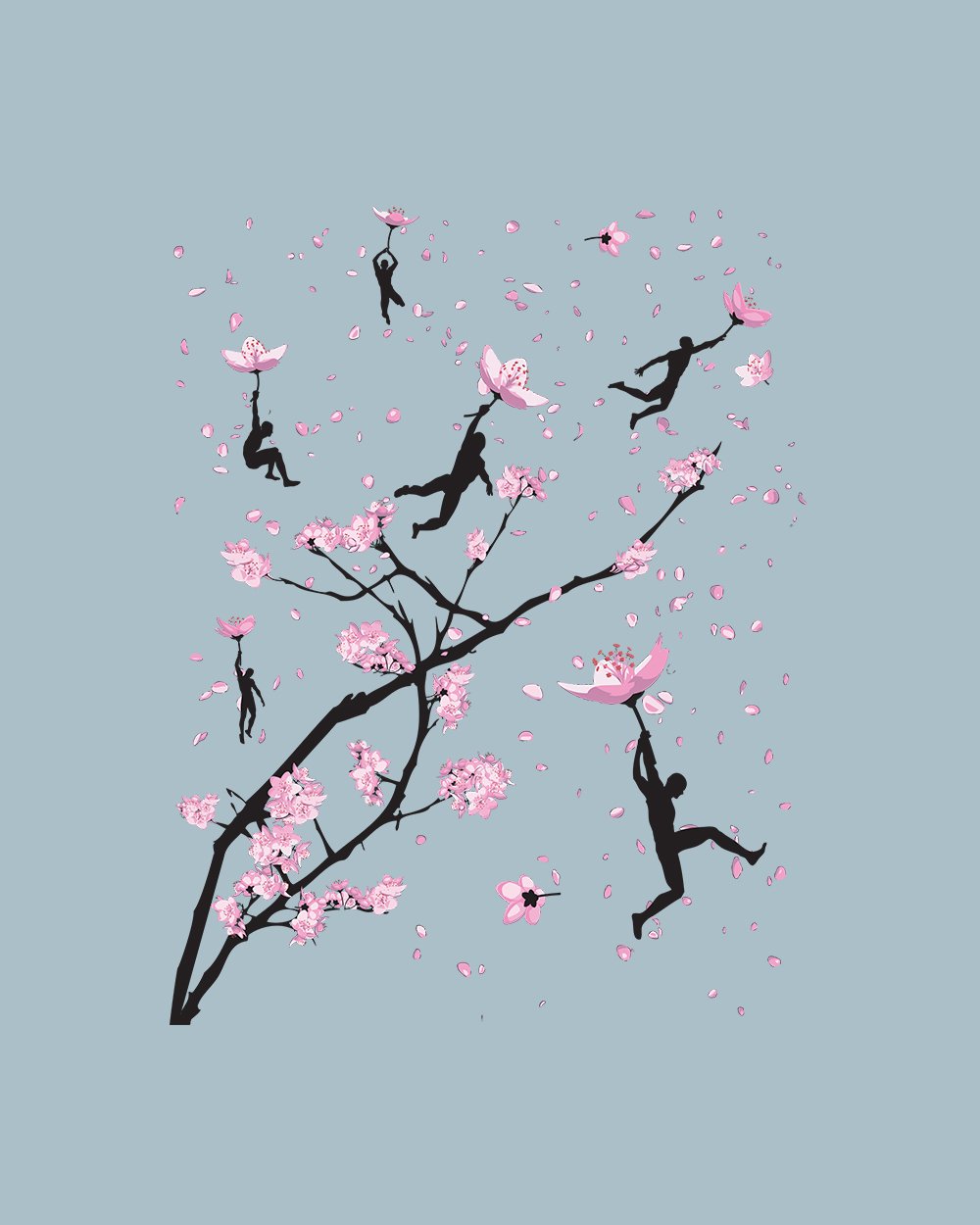 Blossom Flight T-Shirt Hoodie, Sweatshirt | PureTeeCo.com (Image 2)