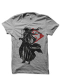Bleach â€“ Kenpachi Zaraki Grey T-Shirt Hoodie, Sweatshirt | PureTeeCo.com