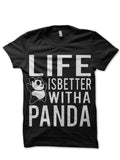 Panda Black T-Shirt Hoodie, Sweatshirt | PureTeeCo.com