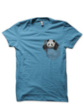 Panda Light Blue Tee Hoodie, Sweatshirt | PureTeeCo.com