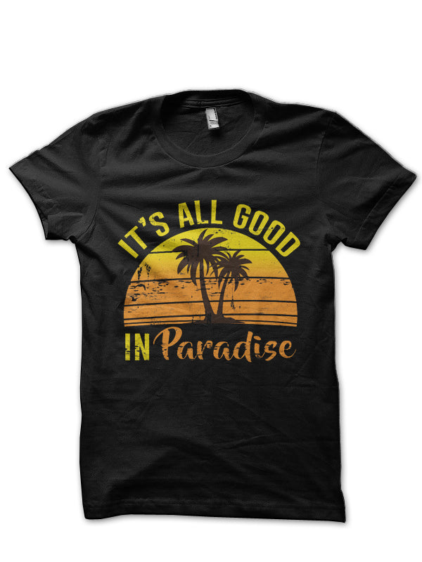 Paradise Black T-Shirt Hoodie, Sweatshirt | PureTeeCo.com