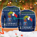 Paris Saint-Germain Fc Grinch Hand Ugly Christmas Sweater 3D