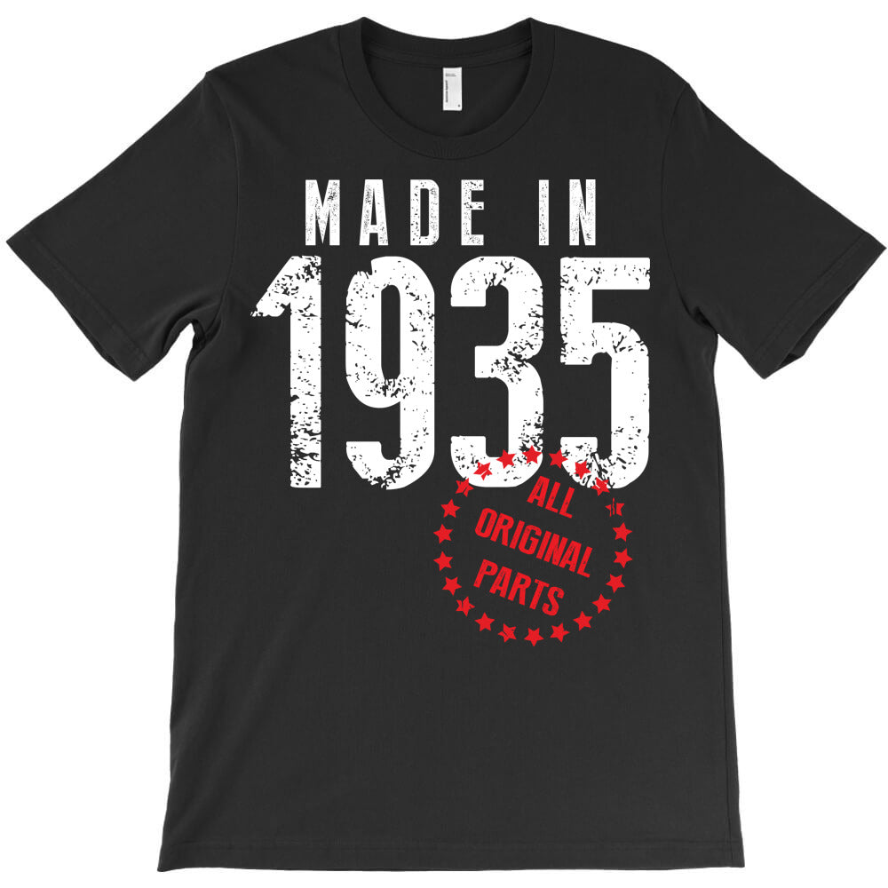 Made In 1935 All Original Part T-Shirt Hoodie, Sweatshirt | PureTeeCo.com