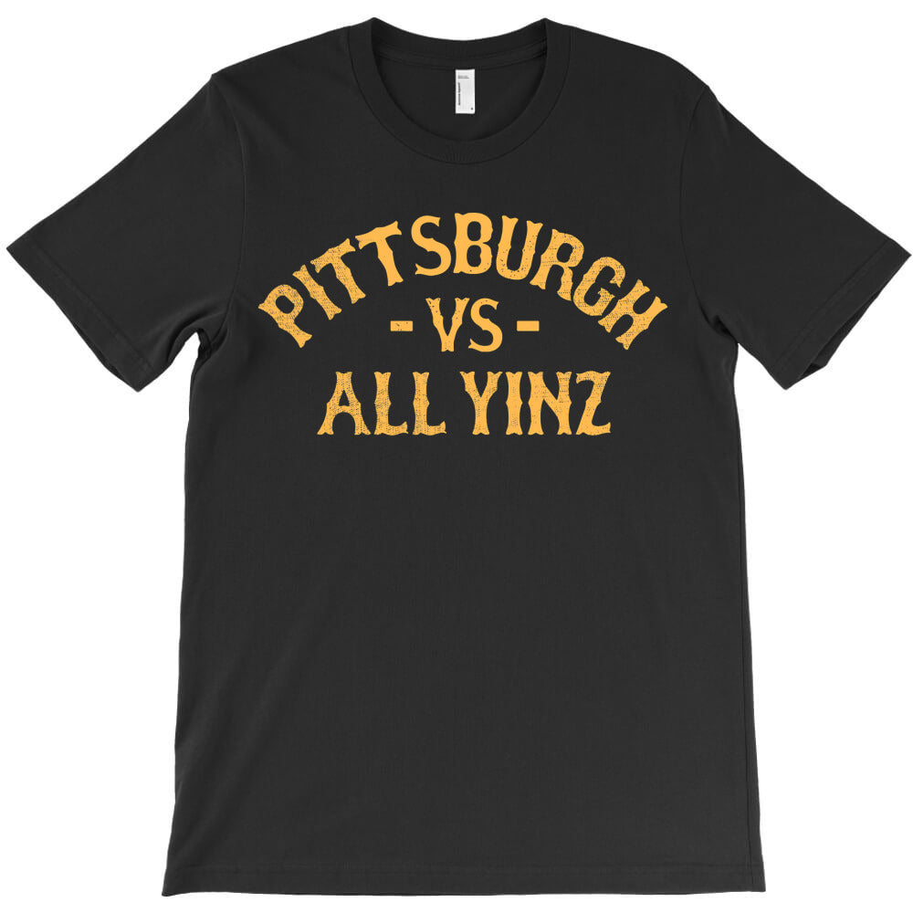 Retro Pittsburgh vs All Yinz cool vintage boys souvenir T-Shirt Hoodie, Sweatshirt | PureTeeCo.com