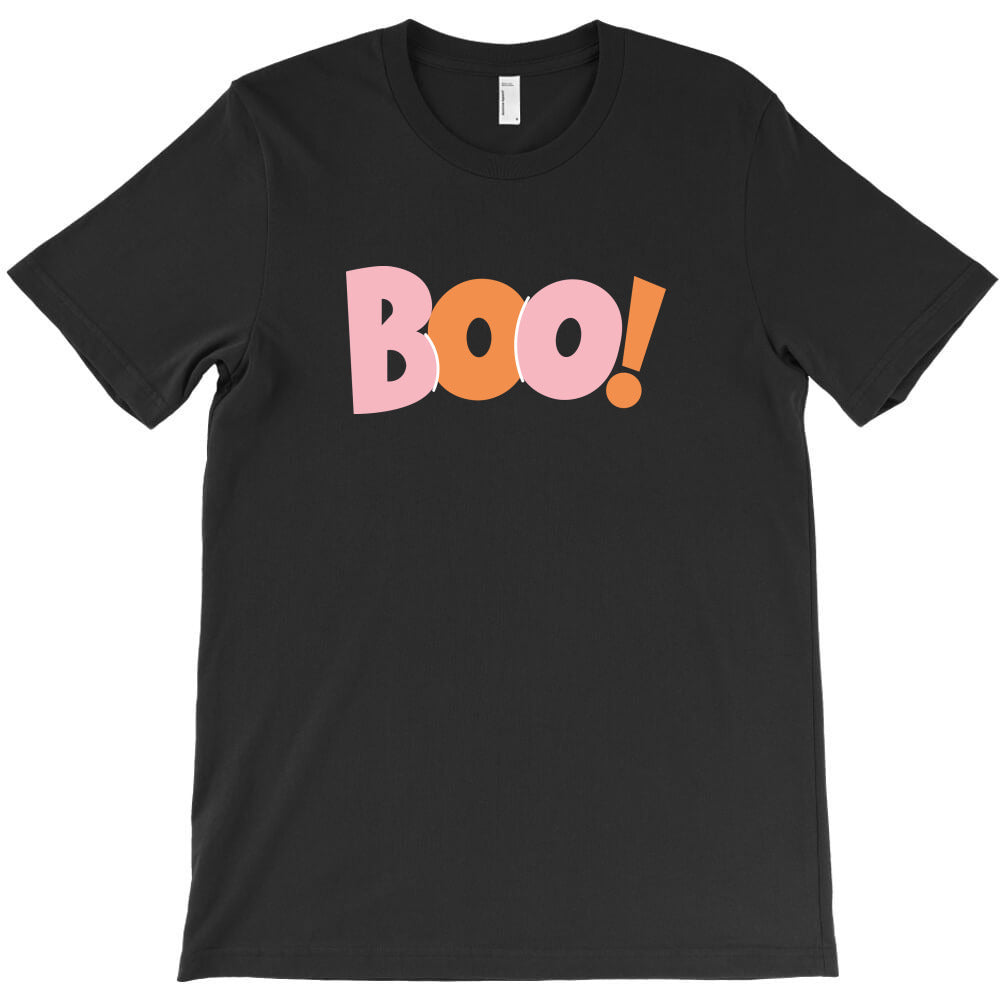 BOO! Colorful Halloween Design T-Shirt
