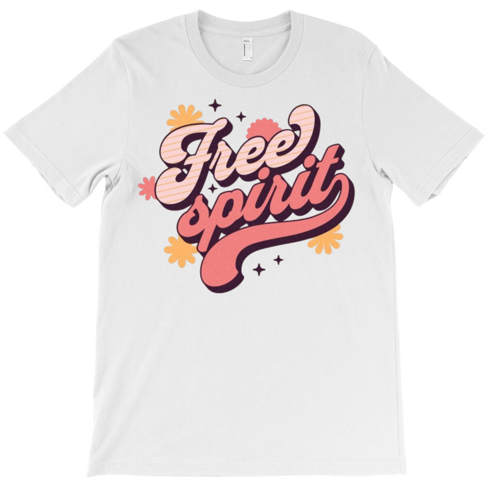 customizable free spirit colorful retro flower T-Shirt