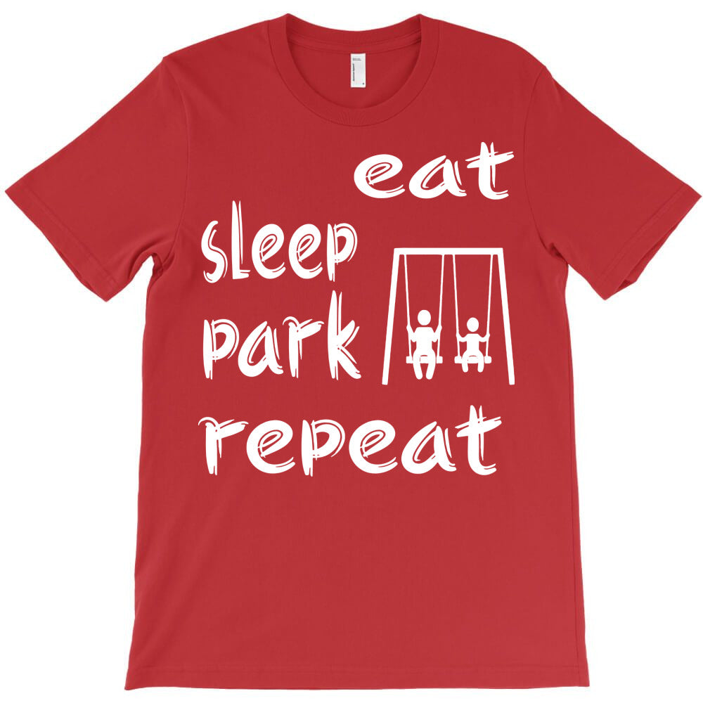 eat sleep park repeat T-Shirt Hoodie, Sweatshirt | PureTeeCo.com