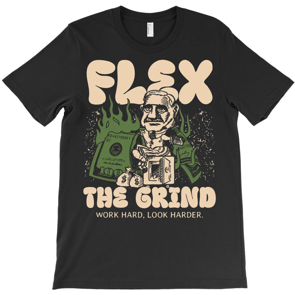 Flex The Grind T-Shirt Hoodie, Sweatshirt | PureTeeCo.com