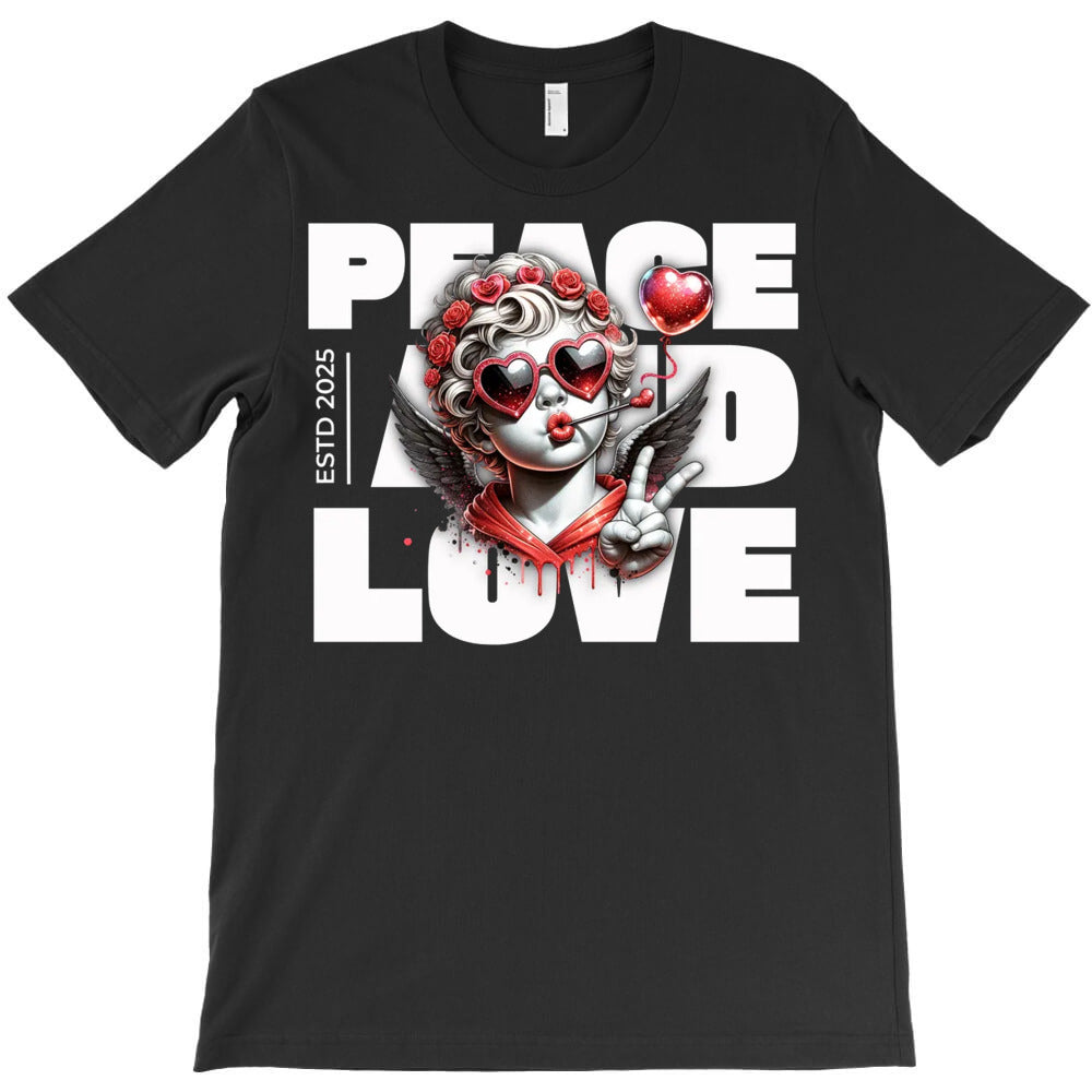 Peace And Love T-Shirt Hoodie, Sweatshirt | PureTeeCo.com