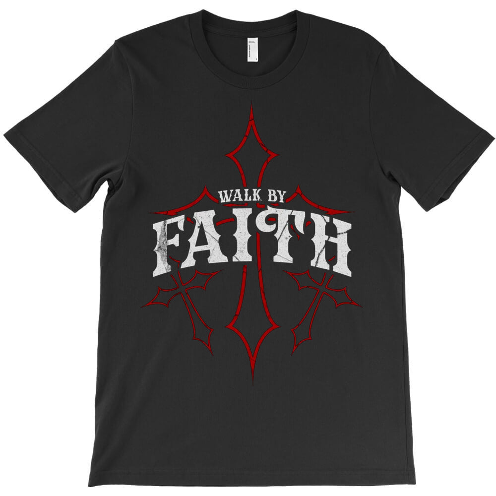 Walk By Faith T-Shirt Hoodie, Sweatshirt | PureTeeCo.com