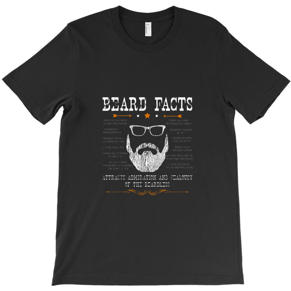 mens beard facts beard lover T-Shirt Hoodie, Sweatshirt | PureTeeCo.com
