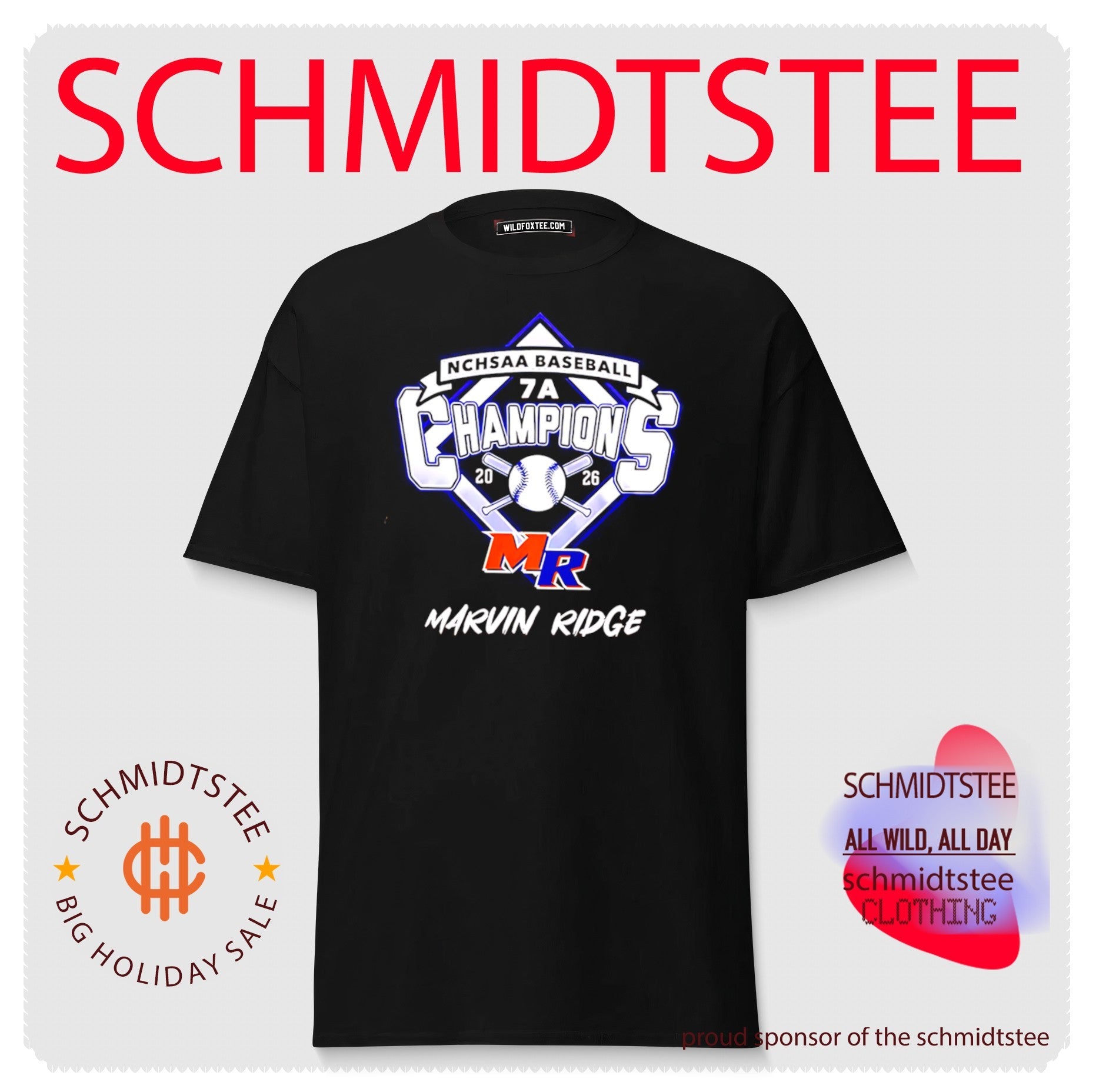 Marvin Ridge Mavericks NCHSAA 7A Champions 2026 Celebration shirt