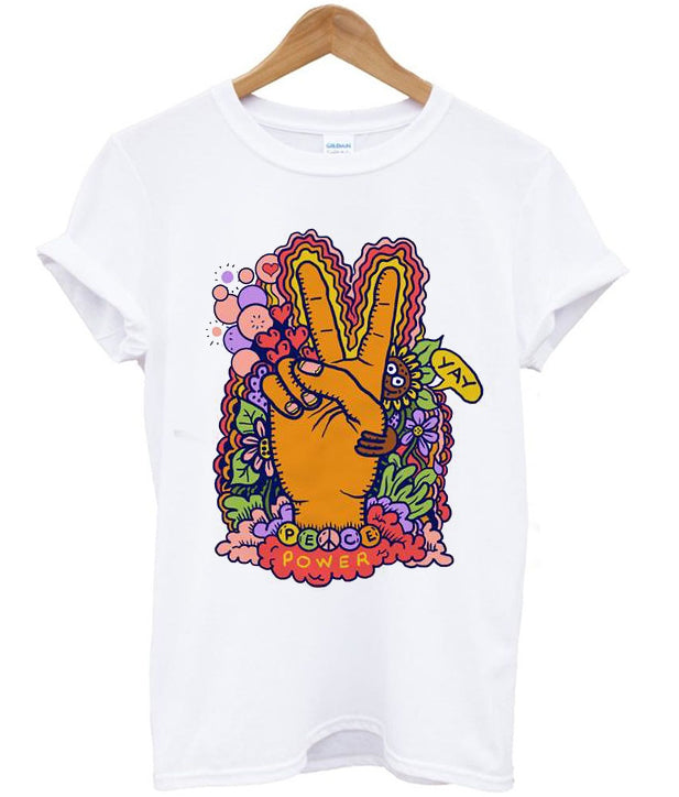 peace power t-shirt Hoodie, Sweatshirt | PureTeeCo.com