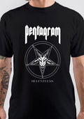 Pentagram Band Black T-Shirt Hoodie, Sweatshirt | PureTeeCo.com