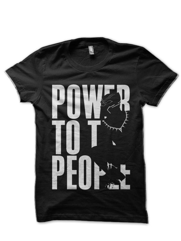 Power To The People Black T-Shirt Hoodie, Sweatshirt | PureTeeCo.com