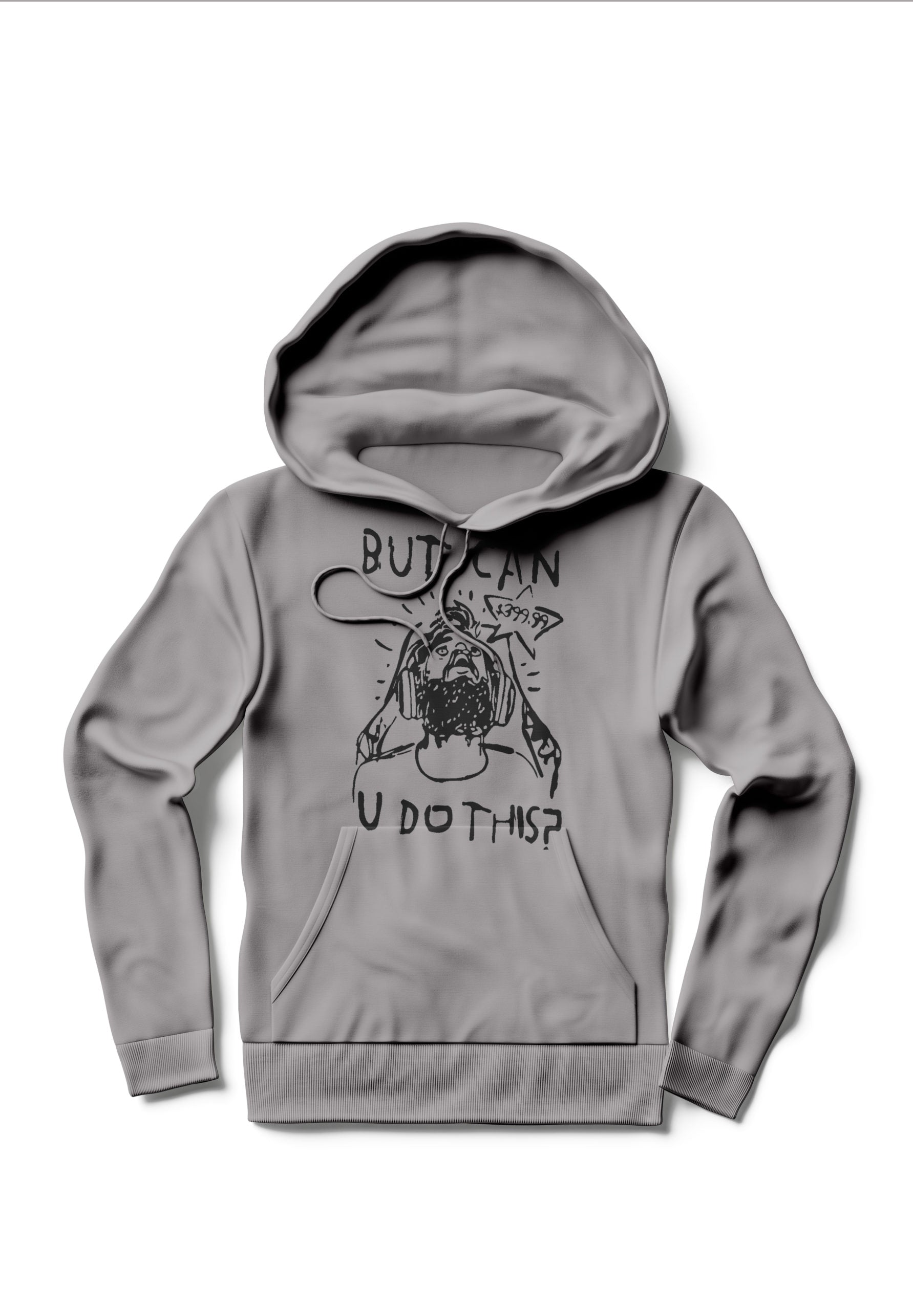 Pewdiepie Grey Melange Hoodie T-Shirts, Sweatshirt | PureTeeCo.com