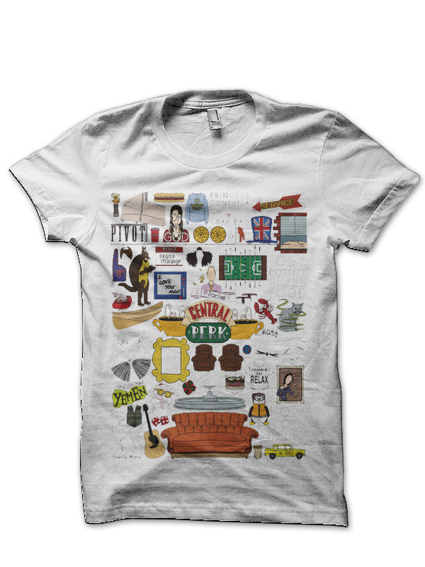 Friends Tv Show White T-Shirt Hoodie, Sweatshirt | PureTeeCo.com