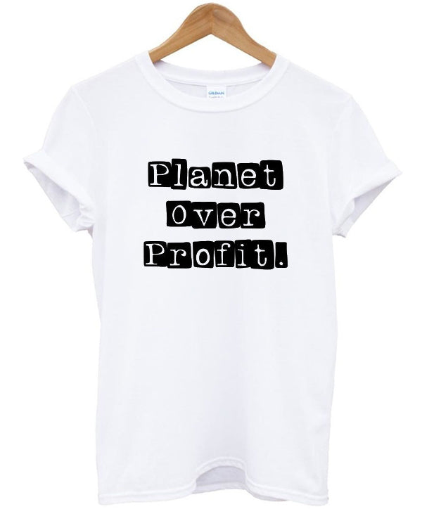 planet over profit t-shirt Hoodie, Sweatshirt | PureTeeCo.com