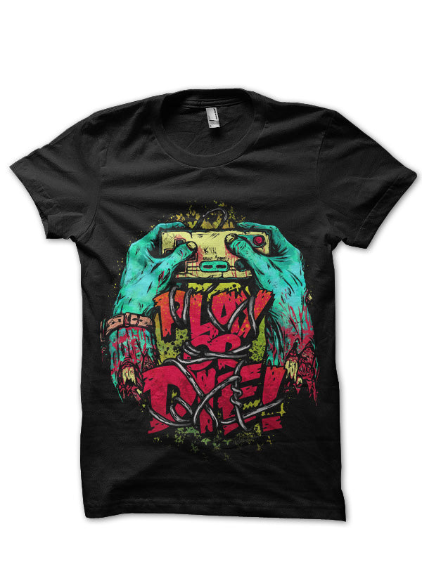 Play Or Die Black Tee Hoodie, Sweatshirt | PureTeeCo.com