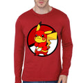 Poke Flash Red Full Sleeve Tee Hoodie, Sweatshirt | PureTeeCo.com
