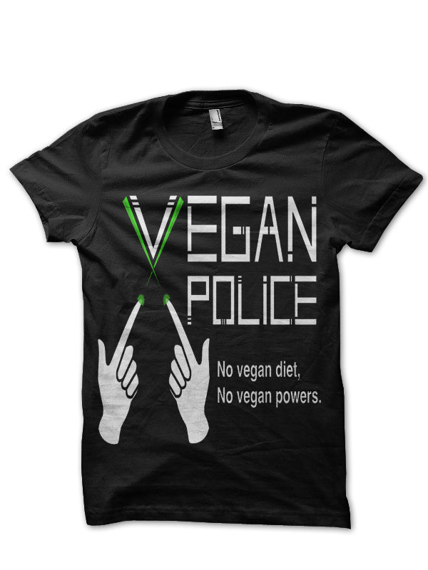 Vegan Police T-Shirt Hoodie, Sweatshirt | PureTeeCo.com