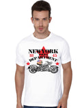 Motorcycle Skull New York White T-Shirt Hoodie, Sweatshirt | PureTeeCo.com