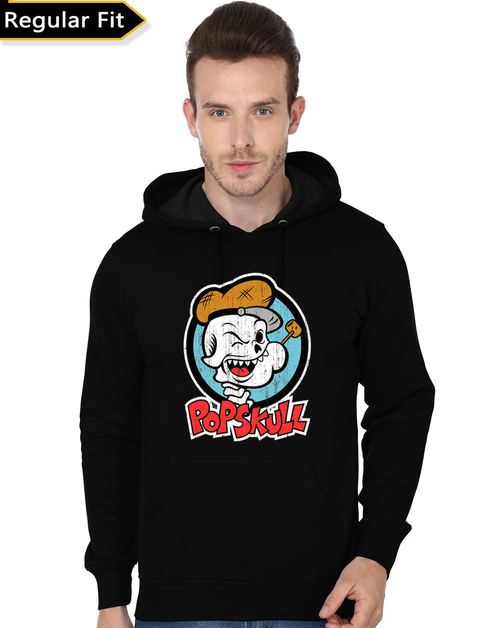 PopSkull Black Hoodie T-Shirts, Sweatshirt | PureTeeCo.com