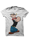 Popeye White T-Shirt Hoodie, Sweatshirt | PureTeeCo.com