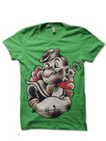 Popeye Green Tee (All Colour Available) Hoodie, Sweatshirt | PureTeeCo.com