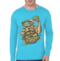 Popeye Light Blue Full Sleeve Tee Hoodie, Sweatshirt | PureTeeCo.com