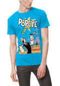 Popeye Light Blue T-Shirt Hoodie, Sweatshirt | PureTeeCo.com