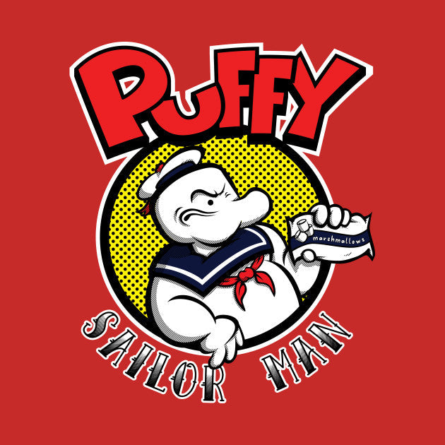 Puffy Popeye T-Shirt Hoodie, Sweatshirt | PureTeeCo.com