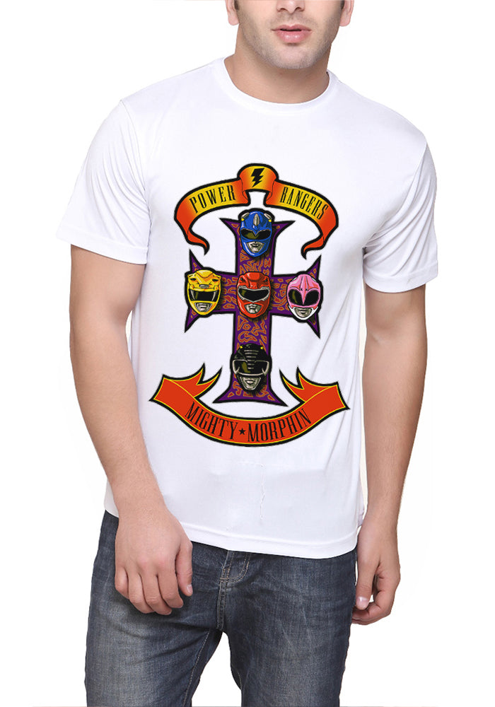 Power Rangers White T-Shirt Hoodie, Sweatshirt | PureTeeCo.com