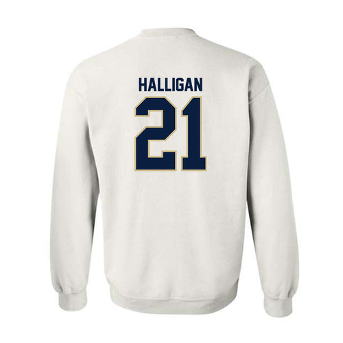 Akron - NCAA Men's Basketball : Zachary Halligan - Crewneck Sweatshirt Style002 T-Shirts, Hoodie | PureTeeCo.com (Image 2)