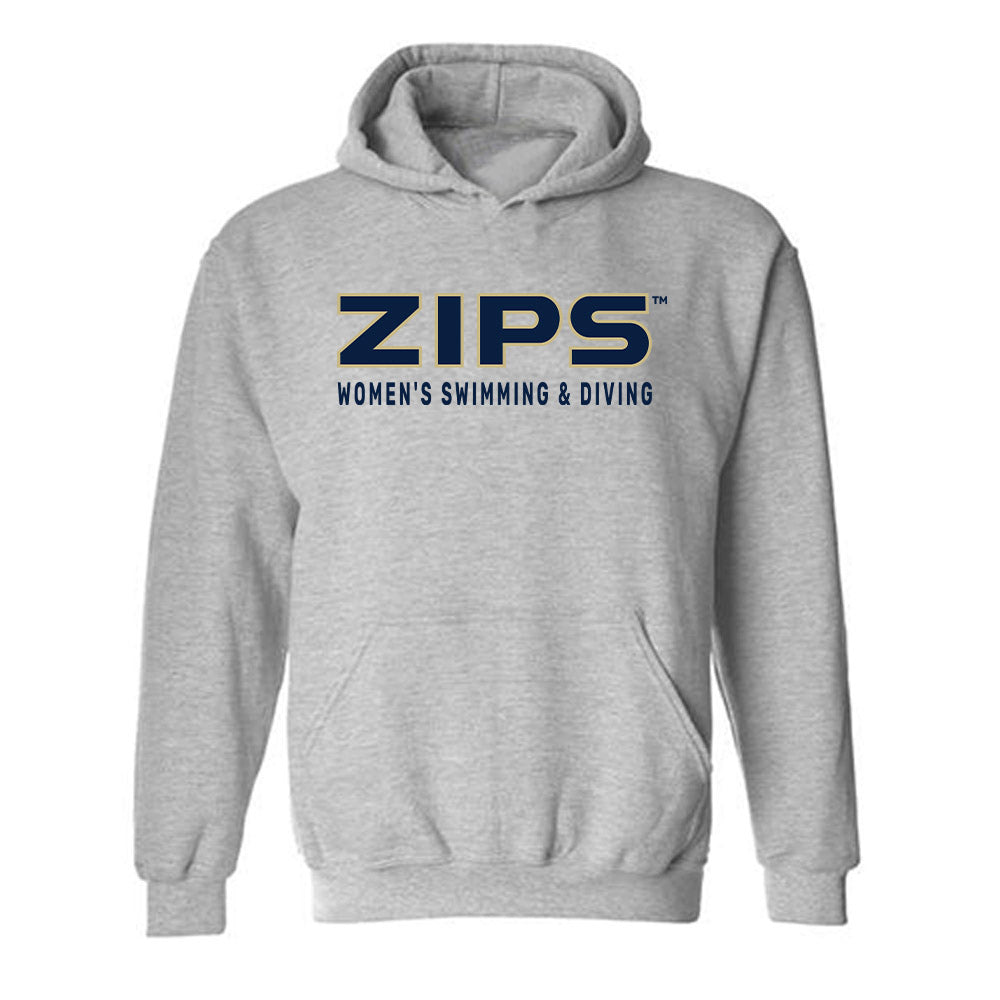 Akron - NCAA Women's Swimming & Diving : Alanis Santiago - Classic Fashion Shersey Hooded Sweatshirt Style001... (Image 1)