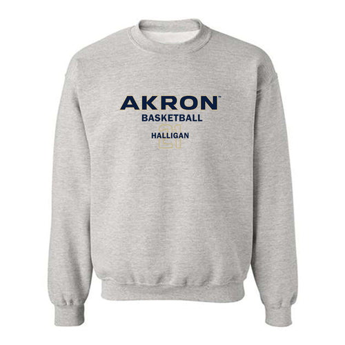 Akron - NCAA Men's Basketball : Zachary Halligan - Crewneck Sweatshirt Style001 T-Shirts, Hoodie | PureTeeCo.com