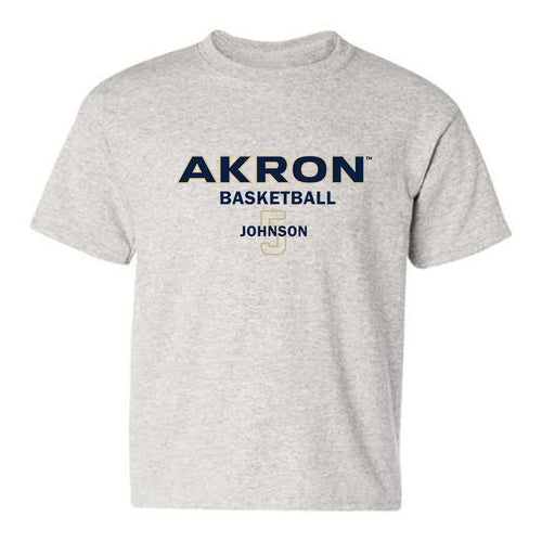 Akron - NCAA Men's Basketball : Tavari Johnson - Classic Fashion Shersey Youth T-Shirt Hoodie, Sweatshirt | PureTeeCo.com