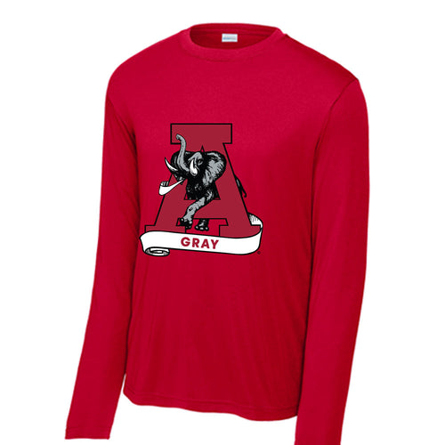 Alabama - Football Alumni : Alan Gray - Activewear Long Sleeve T-Shirt Hoodie, Sweatshirt | PureTeeCo.com (Image 1)